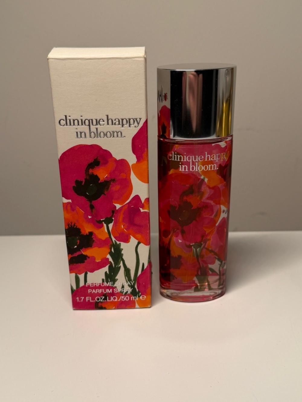 NEW RARE Clinique Happy in Bloom Perfume Spray 1.7oz 50ml Discontinued Box Wear